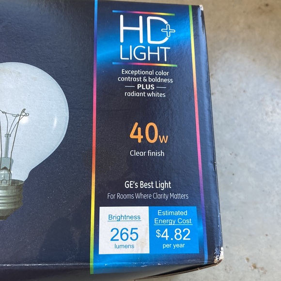 GE Reveal lightbulbs set of 3. New in box. Moved and won’t need. Vivid color - Picture 3 of 6